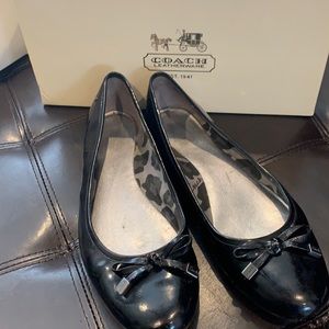 Coach shoes, black flats